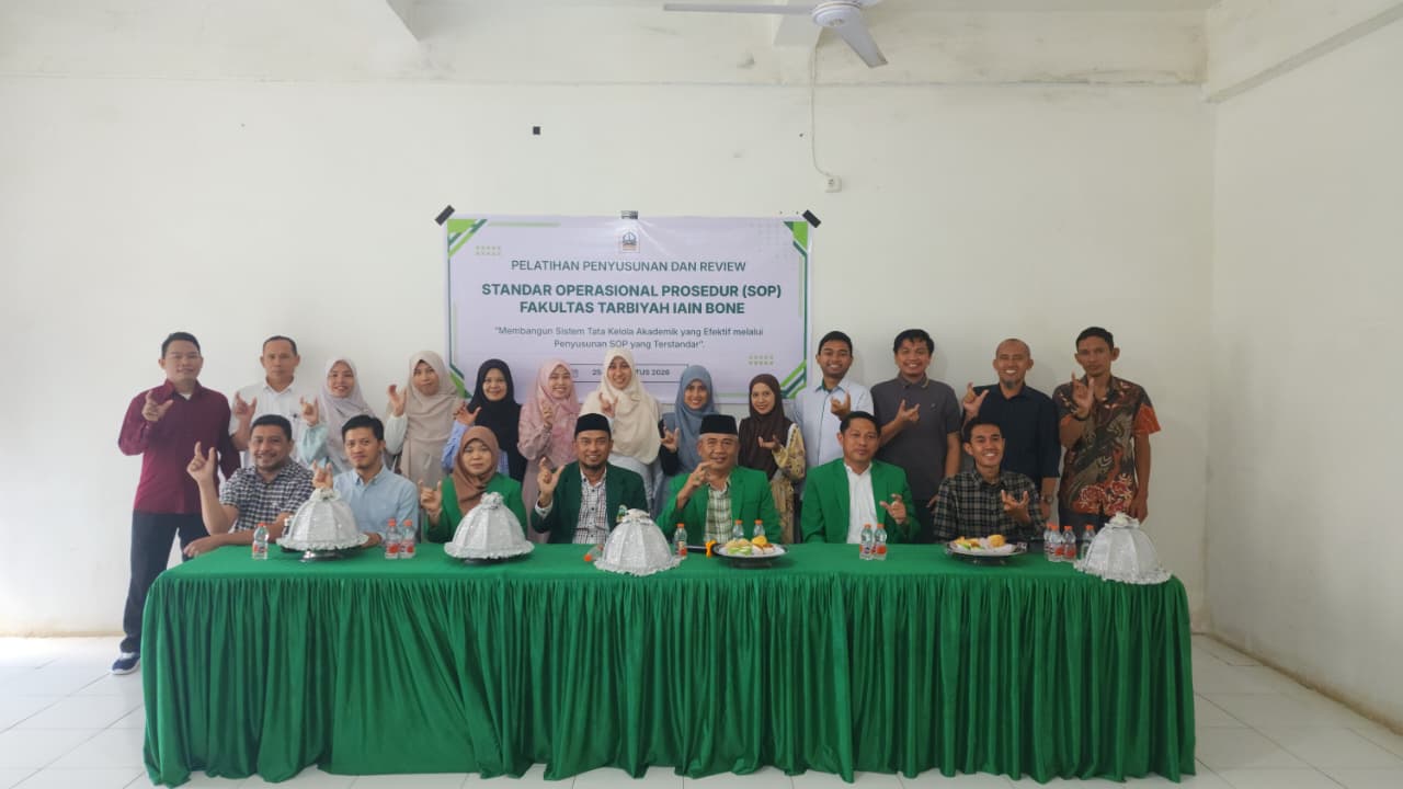 Fakultas Tarbiyah IAIN Bone Gelar Pelatihan Penyusunan dan Review SOP untuk Perkuat Tata Kelola